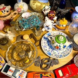 "Junk Drawer" New & Vintage collectible items 1 pound Wholesale mix lot-ORIGINAL